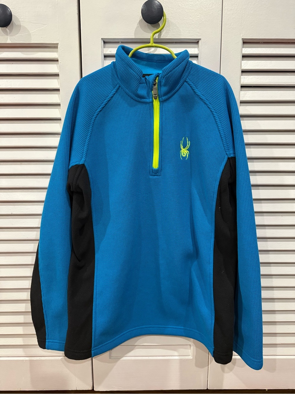 Spyder Boys Blue Quarter-Zip Fleece Pullover